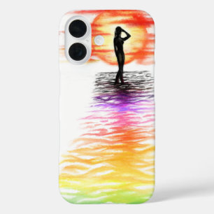Sunset Lady iPhone Case