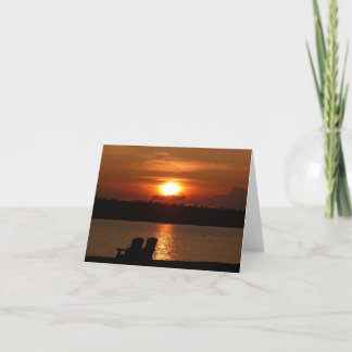 Sunset Lake (Blank Inside) Card