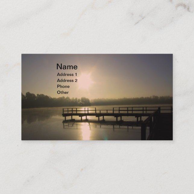Sunset Lake Business Card (Front)