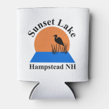 Sunset Lake Foam Can Cooler