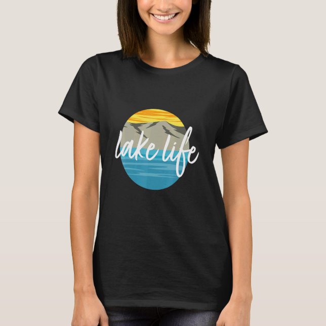 Sunset Lake Life T-Shirt (Front)