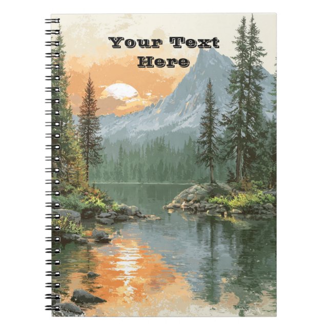 Sunset Lake Notebook (Front)