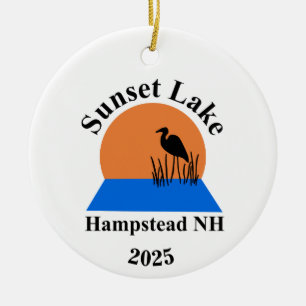 Sunset Lake Ornament
