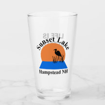 Sunset Lake Pint Glass