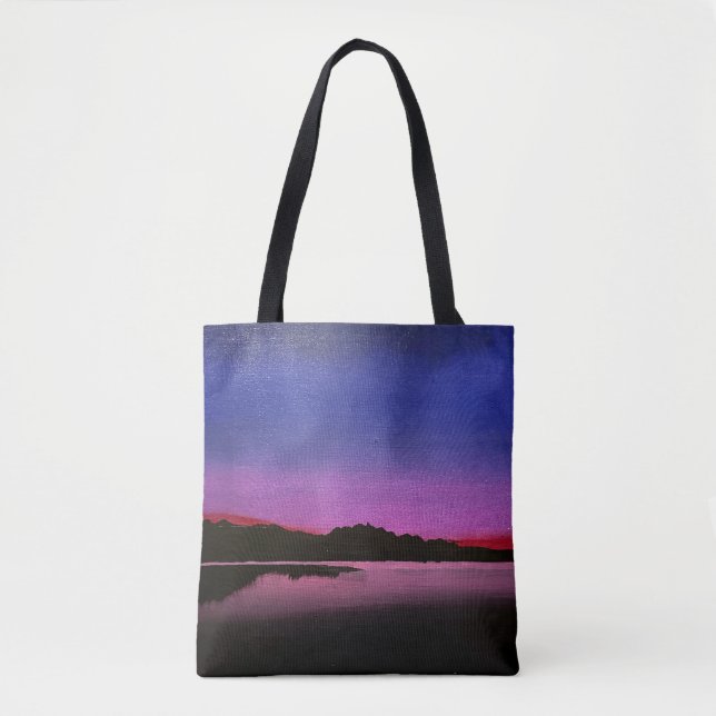 Sunset lake tote bag (Front)