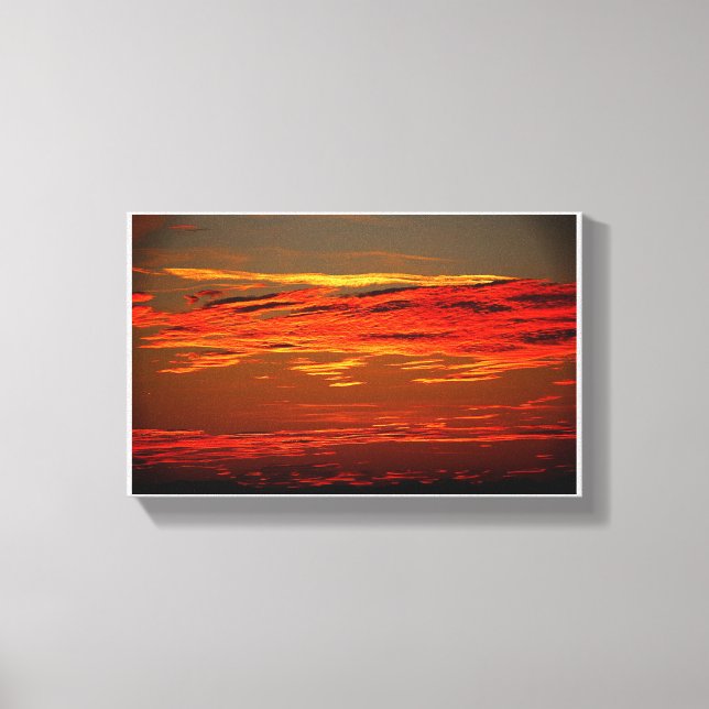 Sunset Landescape Canvas Print (Front)
