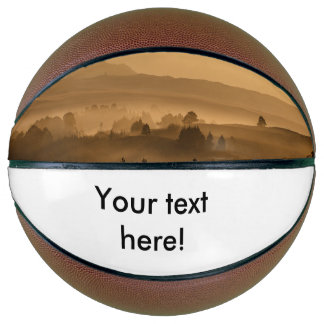 Sunset landscape basketball