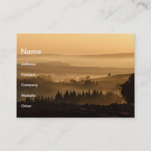 Sunset landscape business card