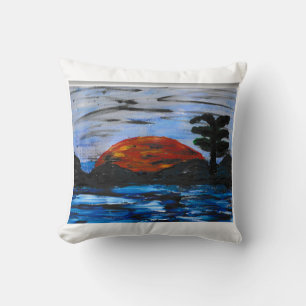 Sunset Landscape  Cushion