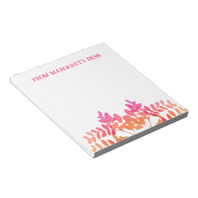 Sunset Leaves  Notepad (Angled)