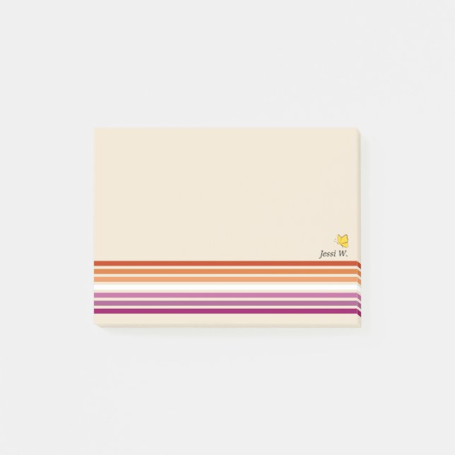 Sunset Lesbian Flag Notes (Front)