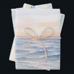 Sunset Life is Better at the Beach Birthday Wrapping Paper Sheet<br><div class="desc">Sunset Life is Better at the Beach Birthday</div>