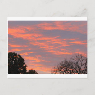 Sunset light on clouds, Ohio Postcard