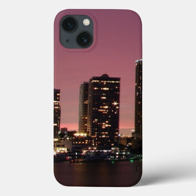 Sunset light over Miami after a storm Case-Mate iPhone Case (Back)