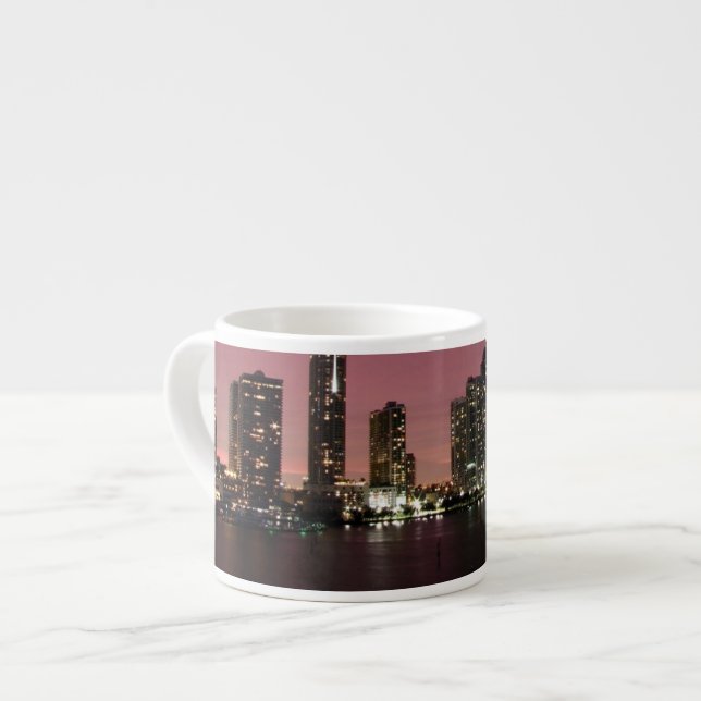Sunset light over Miami after a storm Espresso Cup (Front Left)