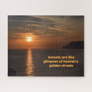 Sunset Like a Glimpse of Heaven  -  11 x 14 inch Jigsaw Puzzle