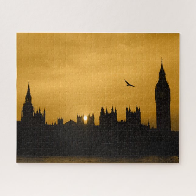 Sunset - London - Big Ben - 16x20 - 520 pcs. Jigsaw Puzzle (Horizontal)