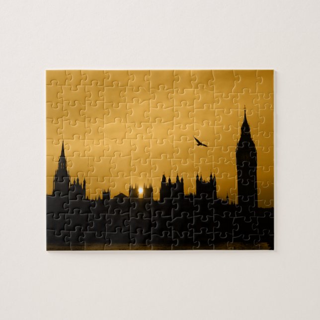Sunset - London - Big Ben - 8x10 - 110 pcs. Jigsaw Puzzle (Horizontal)