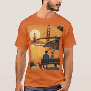 Sunset Love:Hero & Partner at Golden Hour T-Shirt