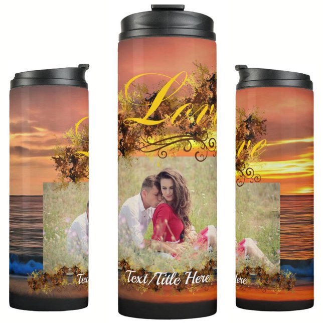Sunset Love Photo 1577 Thermal Tumbler (Creator Uploaded)
