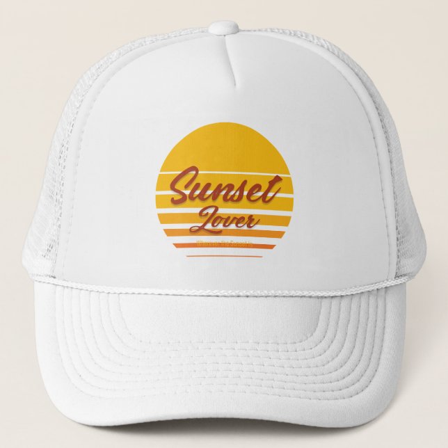 "Sunset Lover"  Trucker Hat (Front)