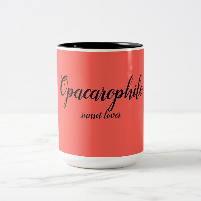 Sunset Lover Two-Tone Coffee Mug (Center)