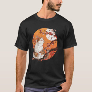 Sunset Lover Vintage Kitten Traditional Japanese A T-Shirt