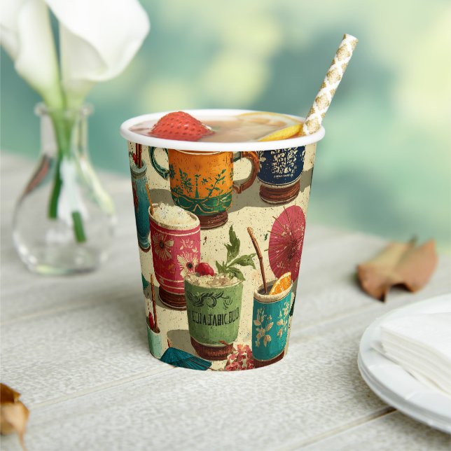 Sunset Mai Tais Paper Cups (Insitu)