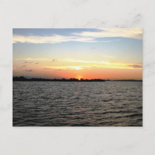 Sunset, Mangrove Cay, Belise Postcard