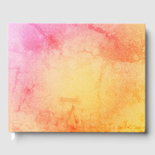 Sunset Marble Guest Book