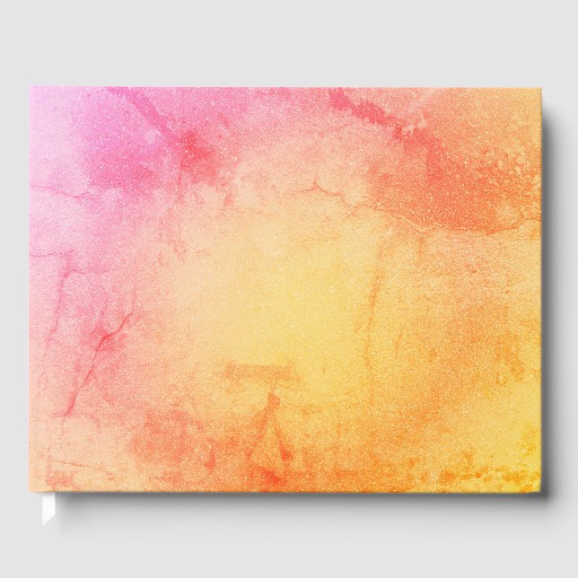 Sunset Marble Guest Book (Front)