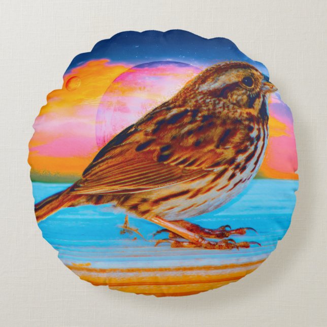 Sunset Melody Round Cushion (Front)