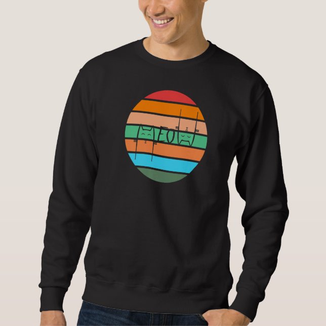 Sunset Meow Cat Sweatshirt (Front)