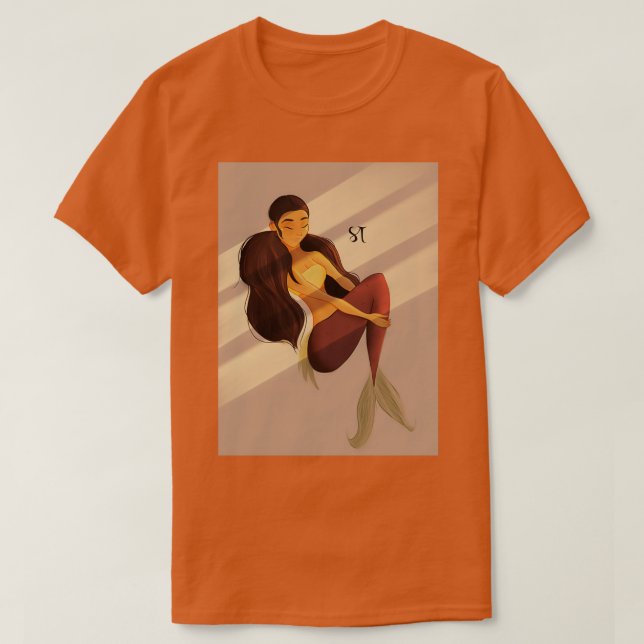 Sunset Mermaid 3 T-Shirt (Design Front)