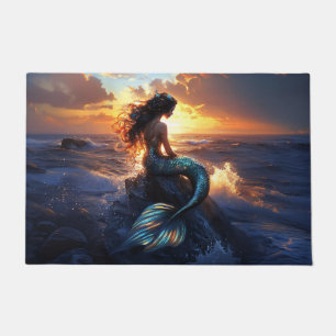 Sunset Mermaid Doormat