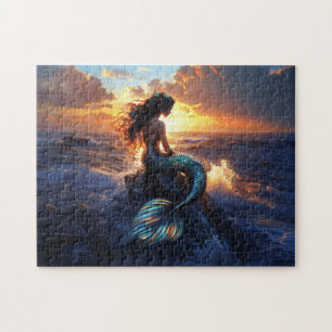 Sunset Mermaid Jigsaw Puzzle