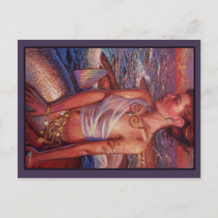Sunset Mermaid postcard