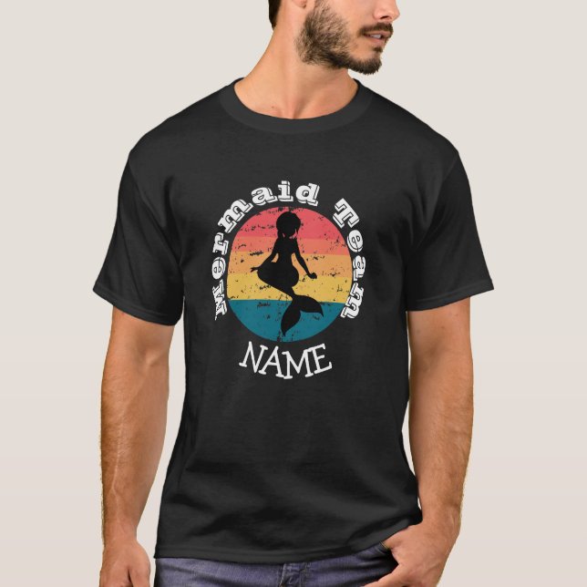 Sunset  Mermaid TEAM  T-Shirt (Front)