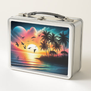 Sunset Metal Lunch Box