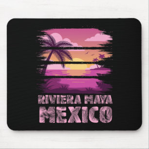Sunset Mexico Riviera Maya Summer Vacation Beach S Mouse Pad
