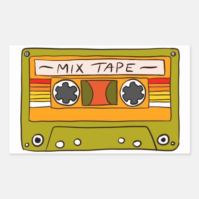 Sunset Mix Tape Sticker (Front)