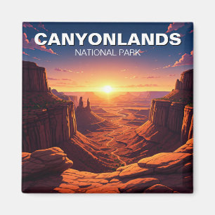 Sunset Moab Utah Canyonlands National Park Magnet