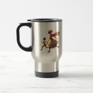 Sunset Mom & Child Art – Mother's Day Gift Travel Mug