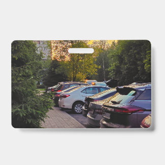 Sunset Moment PVC Name Badge – Customisable ID Badge