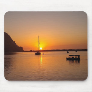 Sunset Morro Bay Sailboat Mouse Pad