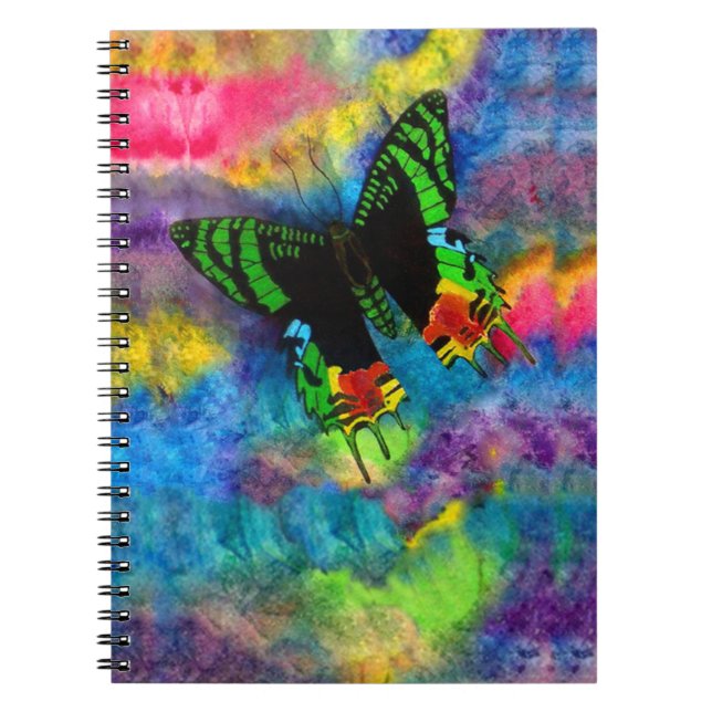 Sunset Moth 6.5 x 8.75 Spiral Notebook (Front)