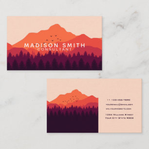 Sunset Mountain Business Card