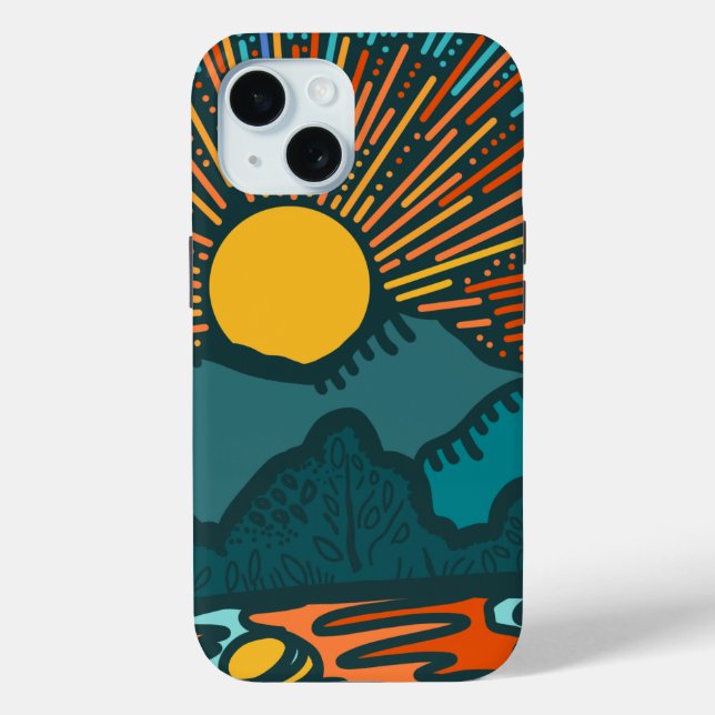 Sunset Mountains  Case-Mate iPhone case (Back)