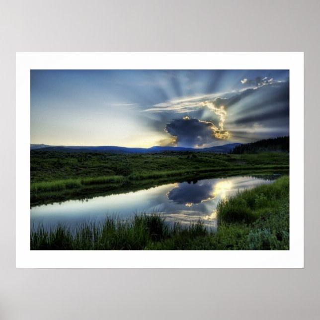 Sunset Mushroom Cloud Poster (Front)