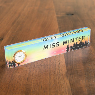 Sunset Nameplate